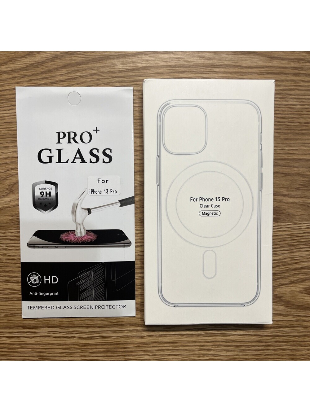 Clear Magnetic Case With Screen Protector For Apple iPhone 13 Pro